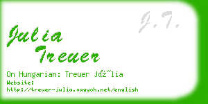 julia treuer business card